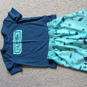 2t UA fish short set-toddler performance under armour